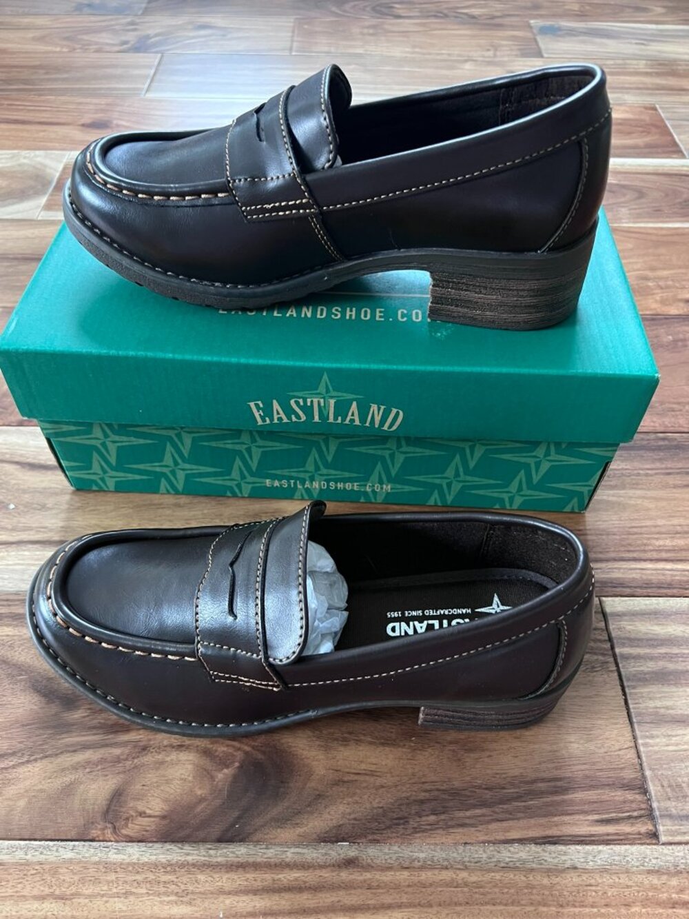 Eastland Holly Black Penny Loafers New in Box